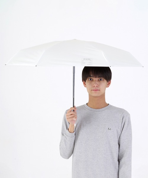 nifty colors(ニフティーカラーズ)の「【日傘 晴雨兼用】sun shade6 steps minimum mini 遮光 遮熱 日傘(折りたたみ傘・レディース・ミント/ホワイト/シルバー/ブラック・FREE)」の15枚目の写真