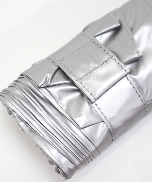 nifty colors(ニフティーカラーズ)の「【日傘 晴雨兼用】sun shade6 steps minimum mini 遮光 遮熱 日傘(折りたたみ傘・レディース・ミント/ホワイト/シルバー/ブラック・FREE)」の14枚目の写真