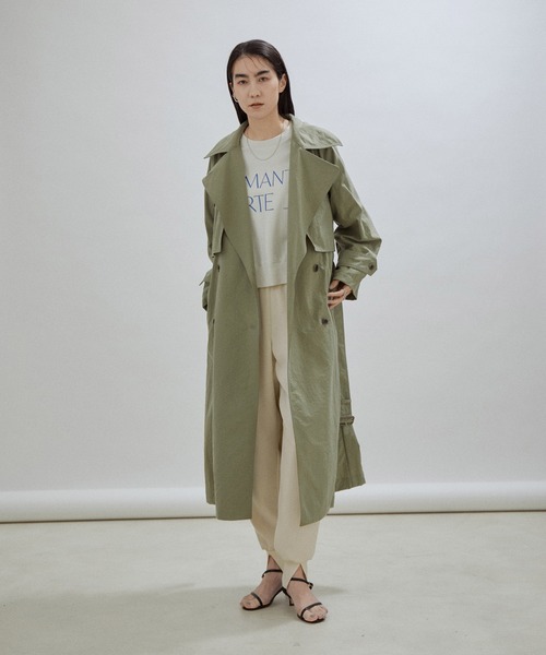 SALON adam et rope'（サロン アダム エ ロペ）の「【洗える】ダブルクロスジョガーパンツ（その他パンツ・レディース・ブラック/オフホワイト・FREE）」の8枚目の写真