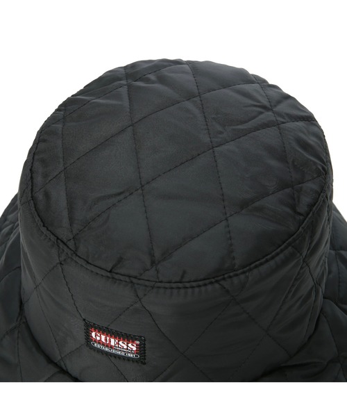 Guess（ゲス）の「GUESS Originals Quilted Bucket Hat（ハット・メンズ・ブラック・ONE SIZE）」の8枚目の写真