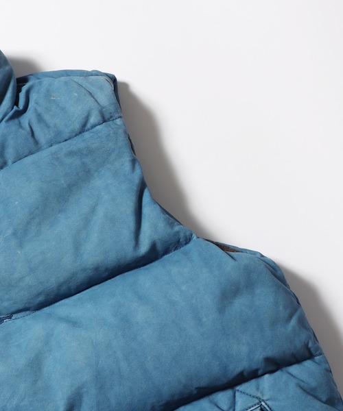 REMI RELIEF（レミレリーフ）の「REMI RELIEF/レミレリーフ レザーインディゴダウンベスト（ダウンベスト・メンズ・ブルー・S）」の9枚目の写真