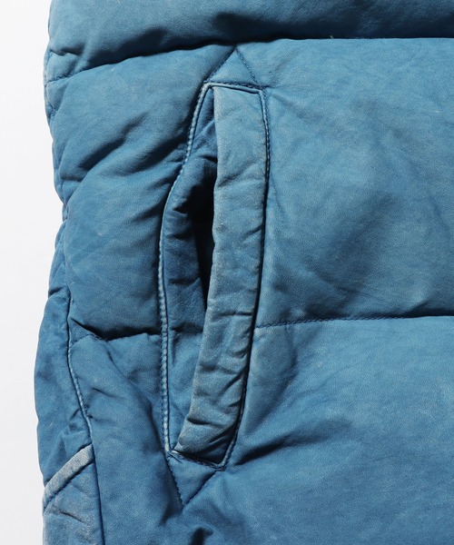 REMI RELIEF（レミレリーフ）の「REMI RELIEF/レミレリーフ レザーインディゴダウンベスト（ダウンベスト・メンズ・ブルー・S）」の17枚目の写真