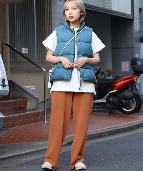 REMI RELIEF（レミレリーフ）の「REMI RELIEF/レミレリーフ レザーインディゴダウンベスト（ダウンベスト・メンズ・ブルー・S）」の3枚目の写真