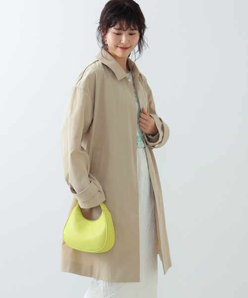 Ray BEAMS（レイビームス）の「Ray BEAMS / フード付き ステンカラー コート（ステンカラーコート・レディース・サックスブルー/ベージュ/ケリー・0/1）」の18枚目の写真