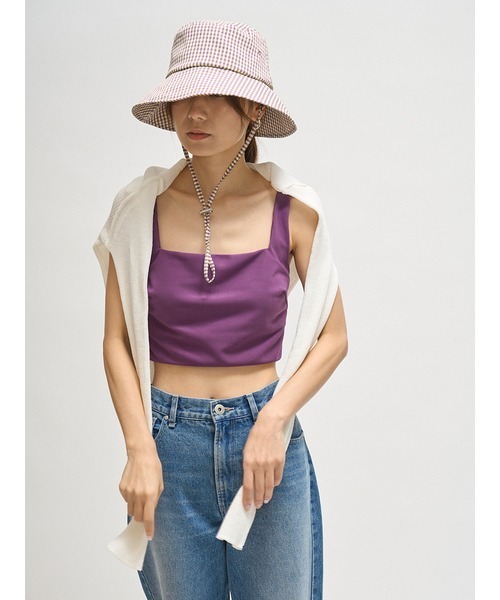 emmi（エミ）の「【emmi atelier】ミニマルバケットハット（ハット・レディース・カーキ/チェック/ブラック・FREE）」の17枚目の写真