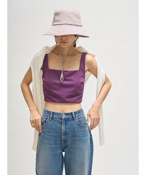 emmi（エミ）の「【emmi atelier】ミニマルバケットハット（ハット・レディース・カーキ/チェック/ブラック・FREE）」の20枚目の写真