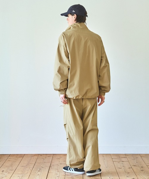 EMMA CLOTHES（エマクローズ）の「ナチュラルタイプライターウエストコードワイドオーバーパンツ EMMA CLOTHES（カーゴパンツ・メンズ・チャコールグレー/ブラック/オリーブ/ベージュ・M/L）」の22枚目の写真