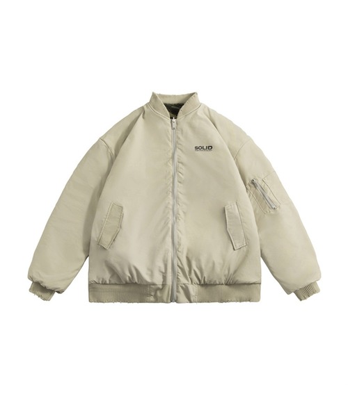 aimoha(アイモハ)の「サイドジップX柄ボア リバーシブル(ブルゾン・メンズ・ブラック/カーキ・X-LARGE/LARGE/MEDIUM)」の13枚目の写真