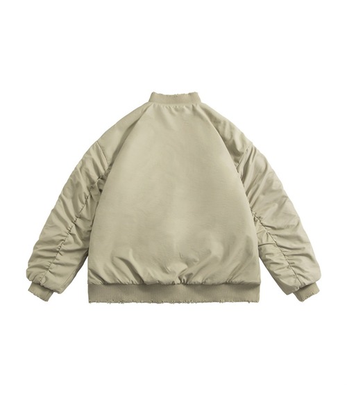 aimoha(アイモハ)の「サイドジップX柄ボア リバーシブル(ブルゾン・メンズ・ブラック/カーキ・X-LARGE/LARGE/MEDIUM)」の11枚目の写真