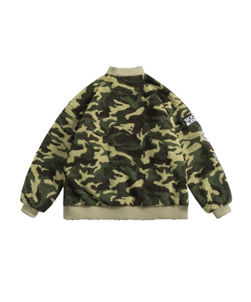 aimoha(アイモハ)の「サイドジップX柄ボア リバーシブル(ブルゾン・メンズ・ブラック/カーキ・X-LARGE/LARGE/MEDIUM)」の10枚目の写真