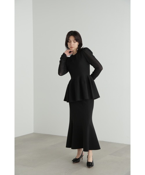 JILL STUART（ジルスチュアート）の「◆シュリンクシアードッキングニット（ニット/セーター・レディース・ホワイト/ブラック・FREE）」の11枚目の写真