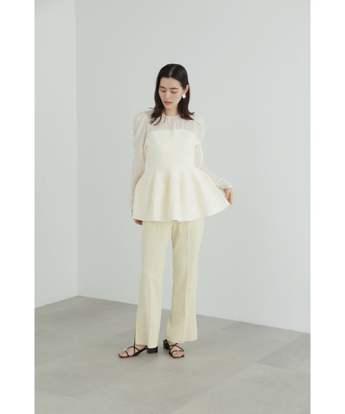 JILL STUART（ジルスチュアート）の「◆シュリンクシアードッキングニット（ニット/セーター・レディース・ホワイト/ブラック・FREE）」の17枚目の写真