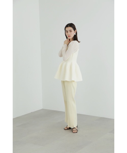 JILL STUART（ジルスチュアート）の「◆シュリンクシアードッキングニット（ニット/セーター・レディース・ホワイト/ブラック・FREE）」の20枚目の写真