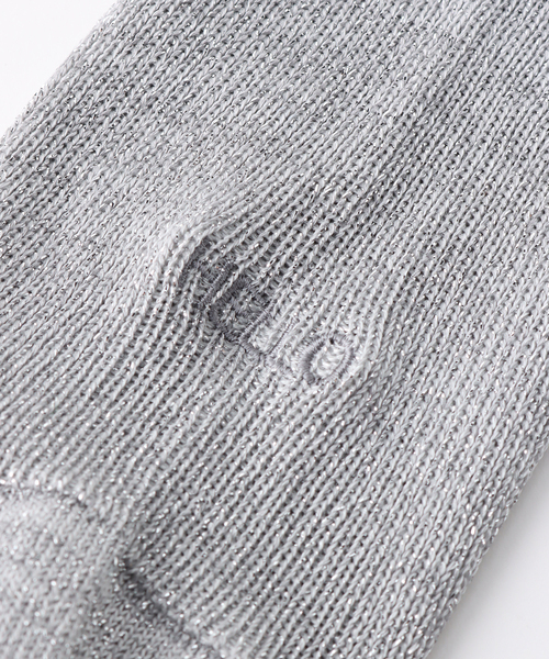 FRAMeWORK（フレームワーク）の「【Gloria Cords/グロリアコード】SAY HELLO 刺繍ソックス（ソックス/靴下・レディース・ホワイト/ゴールド/シルバー・FREE）」の5枚目の写真