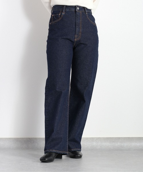 cepo(セポ)の「90Sレギュラーストレート(デニムパンツ・レディース・ネイビー/ブルー系5・S/M/L)」の1枚目の写真