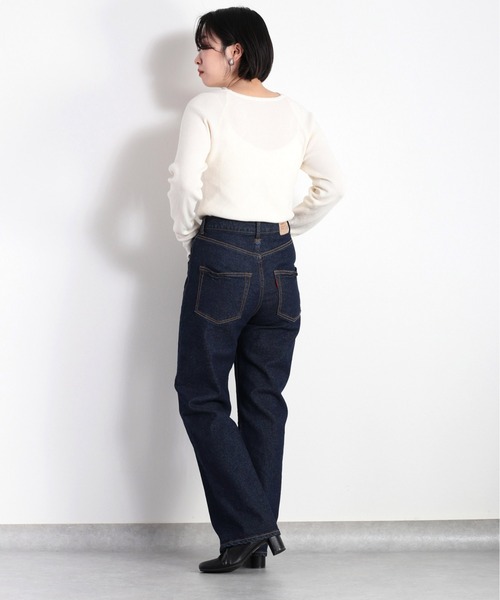 cepo(セポ)の「90Sレギュラーストレート(デニムパンツ・レディース・ネイビー/ブルー系5・S/M/L)」の8枚目の写真