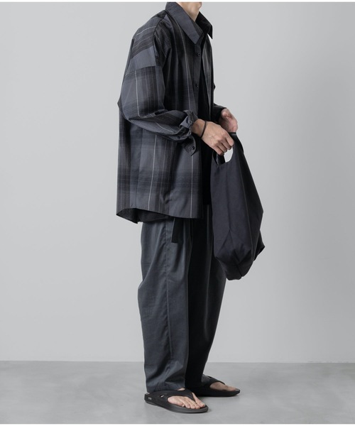 ATTACHMENT（アタッチメント）の「PE/SI オンブレチェック オーバーサイズド L/Sシャツ  /  PE/SI OMBRE CHECK OVERSIZED  L/S SHIRT（シャツ/ブラウス・メンズ・オフホワイト/グレー・1/2/3）」の10枚目の写真