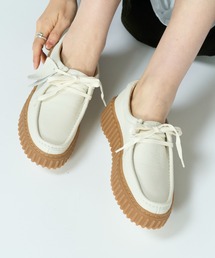 Clarks | 【ネット限定】 Torhill Bee / トーヒルビー (オフホワイトレザー)(モカシン/デッキシューズ)