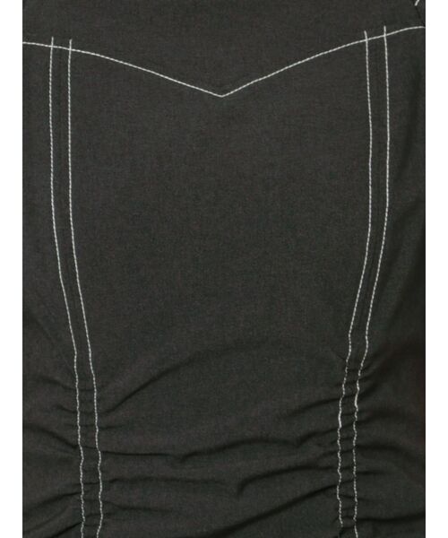 LAGUNAMOON(ラグナムーン)の「ステッチデザインギャザーワンピース(ワンピース・レディース・ブラック/ブラウン/アイボリー・SMALL/MEDIUM)」の10枚目の写真