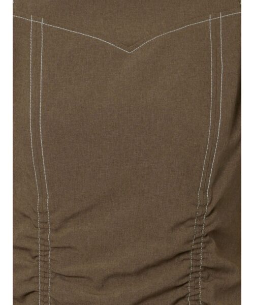 LAGUNAMOON(ラグナムーン)の「ステッチデザインギャザーワンピース(ワンピース・レディース・ブラック/ブラウン/アイボリー・SMALL/MEDIUM)」の11枚目の写真