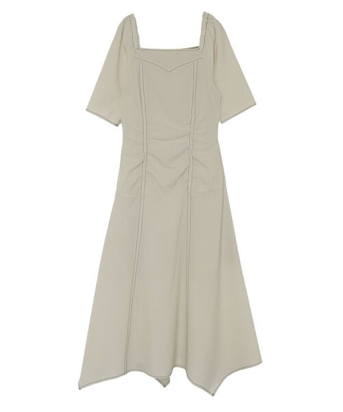 LAGUNAMOON(ラグナムーン)の「ステッチデザインギャザーワンピース(ワンピース・レディース・ブラック/ブラウン/アイボリー・SMALL/MEDIUM)」の15枚目の写真