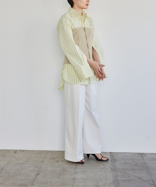 LEPSIM(レプシィム)の「【FOR I SERIES】デニムワイドパンツ 176946(デニムパンツ・レディース・ブルー/ネイビー/オフホワイト/ブラック・SMALL/X-SMALL/MEDIUM)」の19枚目の写真