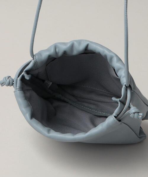 ESLOW（エスロー）の「＜ESLOW＞ DRAWSTRING BAG（ショルダーバッグ・レディース・ライトブルー/ブラック・FREE）」の5枚目の写真