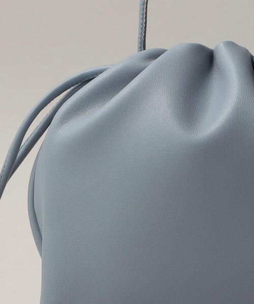 ESLOW（エスロー）の「＜ESLOW＞ DRAWSTRING BAG（ショルダーバッグ・レディース・ライトブルー/ブラック・FREE）」の7枚目の写真