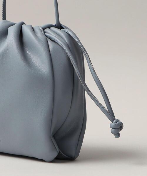 ESLOW（エスロー）の「＜ESLOW＞ DRAWSTRING BAG（ショルダーバッグ・レディース・ライトブルー/ブラック・FREE）」の8枚目の写真