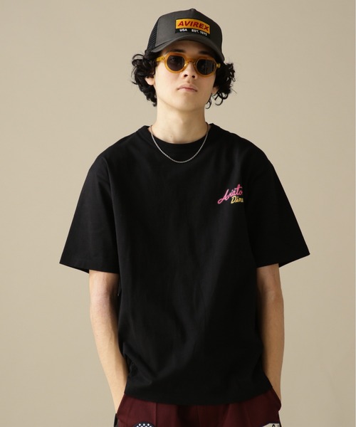 AVIREX（アヴィレックス）の「WEST COAST SHORT SLEEVE T-SHIRT DINER / ウェストコースト 半袖 Tシャツ ダイナー / AVIREX / アヴィレックス（Tシャツ/カットソー・メンズ・レモンイエロー/サックスブルー/ホワイト/ブラック・MEDIUM/LARGE/X-LARGE/XX-LARGE）」の5枚目の写真