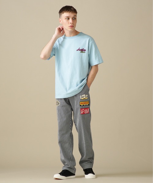 AVIREX（アヴィレックス）の「WEST COAST SHORT SLEEVE T-SHIRT DINER / ウェストコースト 半袖 Tシャツ ダイナー / AVIREX / アヴィレックス（Tシャツ/カットソー・メンズ・レモンイエロー/サックスブルー/ホワイト/ブラック・MEDIUM/LARGE/X-LARGE/XX-LARGE）」の12枚目の写真