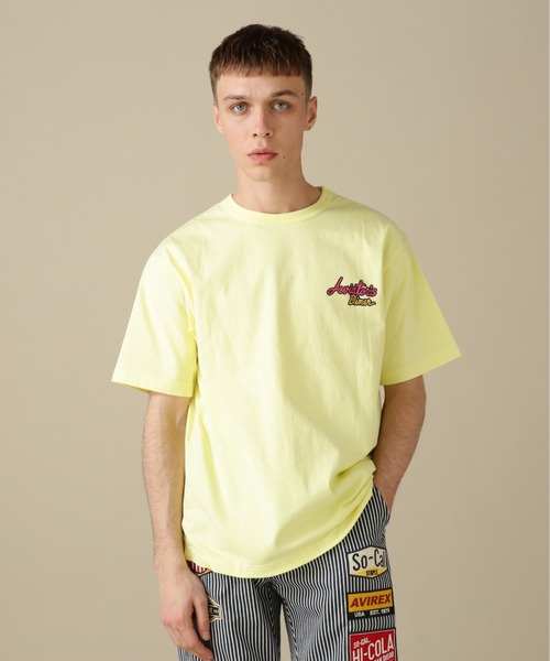 AVIREX（アヴィレックス）の「WEST COAST SHORT SLEEVE T-SHIRT DINER / ウェストコースト 半袖 Tシャツ ダイナー / AVIREX / アヴィレックス（Tシャツ/カットソー・メンズ・レモンイエロー/サックスブルー/ホワイト/ブラック・MEDIUM/LARGE/X-LARGE/XX-LARGE）」の8枚目の写真