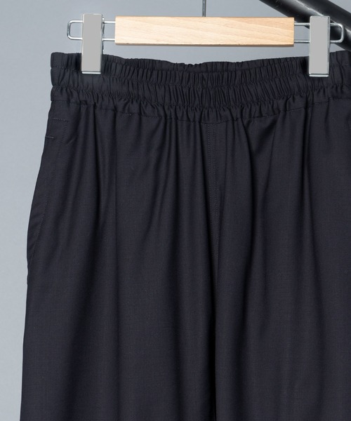 SEEALL(シーオール)の「【 SEEALL / シーオール 】ELASTIC BAND PANTS / エラスティック バンド パンツ(スラックス・メンズ・ネイビー・2/1)」の5枚目の写真