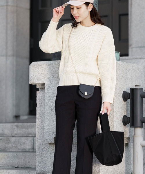 ZAKKA-BOX（ザッカボックス）の「ワンハンドルバッグ（ショルダーバッグ・レディース・ホワイト系その他/ベージュ/ブラック・FREE）」の4枚目の写真