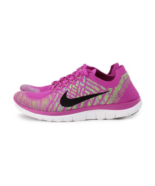 NIKE(ナイキ)の「NIKE(ナイキ) ウィメンズ フリー4.0 フライニット(スニーカー・レディース・ブラック/ピンク/パープル・25cm/24.5cm/23.5cm/23cm/24cm)」の5枚目の写真