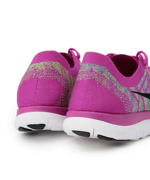 NIKE(ナイキ)の「NIKE(ナイキ) ウィメンズ フリー4.0 フライニット(スニーカー・レディース・ブラック/ピンク/パープル・25cm/24.5cm/23.5cm/23cm/24cm)」の9枚目の写真