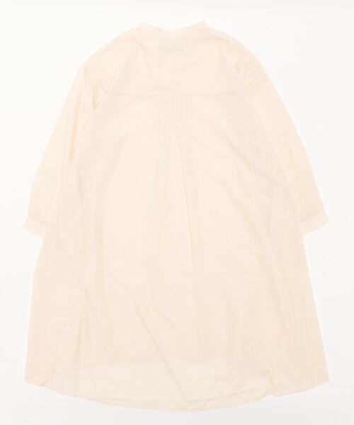 Right-on（ライトオン）の「【HONEYSUCKLE ROSE】サラサラリネン混長袖ワンピ（シャツワンピース・レディース・オフホワイト/ブラック・L/M）」の3枚目の写真