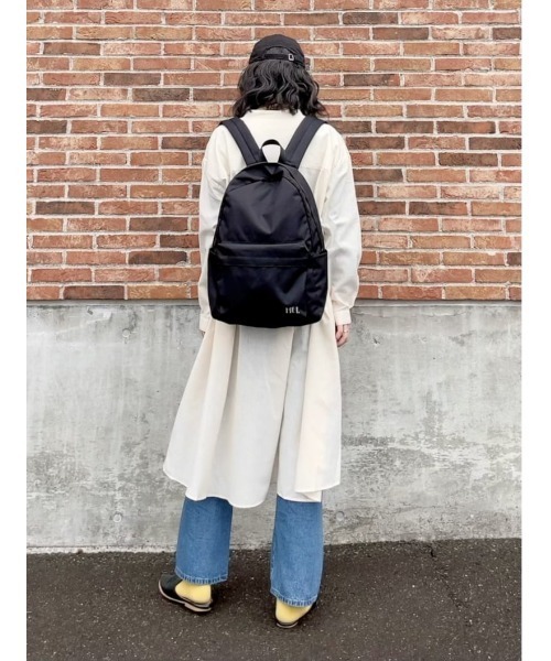 Right-on（ライトオン）の「【HONEYSUCKLE ROSE】サラサラリネン混長袖ワンピ（シャツワンピース・レディース・オフホワイト/ブラック・L/M）」の17枚目の写真