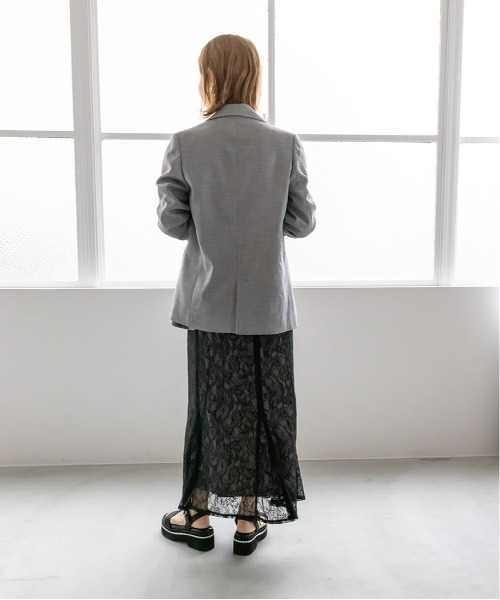 RANDA(ランダ)の「フラワーレースマーメイドスカート(スカート・レディース・ブラック/ベージュ・0/1)」の7枚目の写真