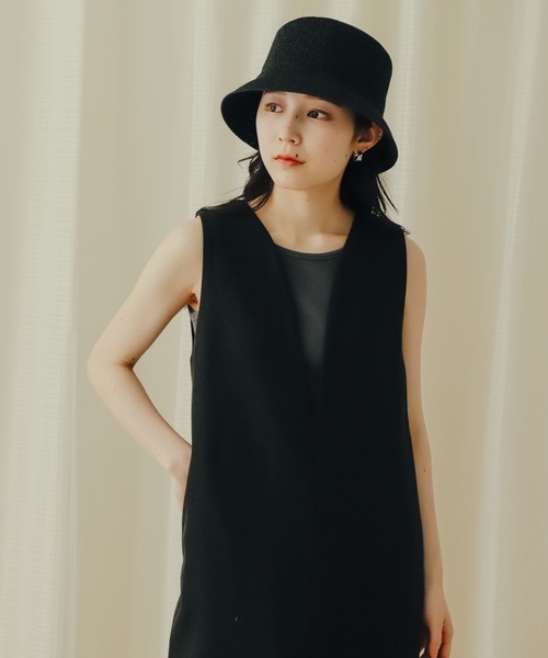 SENSE OF PLACE by URBAN RESEARCH(センスオブプレイスバイアーバンリサーチ)の「2WAYツイードジャンパースカート(ワンピース・レディース・ベージュ系その他/グレー系その他/ブラック・S/ONE)」の15枚目の写真