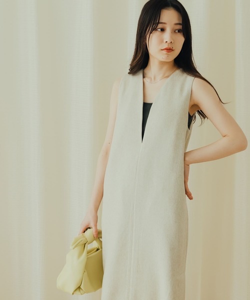 SENSE OF PLACE by URBAN RESEARCH(センスオブプレイスバイアーバンリサーチ)の「2WAYツイードジャンパースカート(ワンピース・レディース・ベージュ系その他/グレー系その他/ブラック・S/ONE)」の20枚目の写真