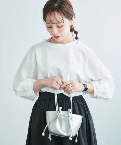 fifth(フィフス)の「バルーンスリーブカットソー(Tシャツ/カットソー・レディース・ホワイト/ブラック・M)」の3枚目の写真