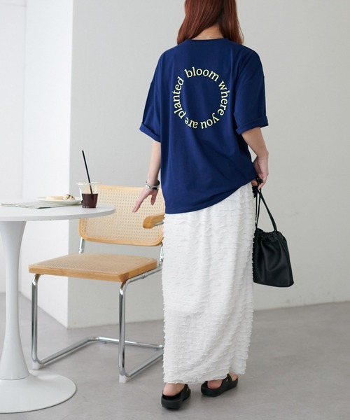 【Paragraph】★25SS・兼用★ウォッシュドサークルロゴTシャツ Paragraphs Logo Tunic