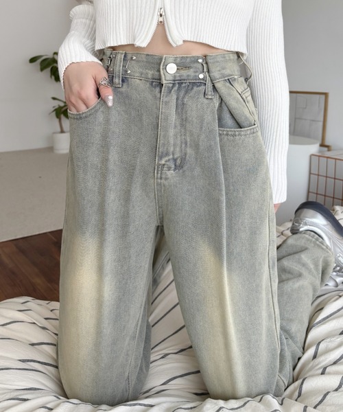 セール】【お気に入り数16万人突破!】ウエスト ホックで華奢見え！ハイ