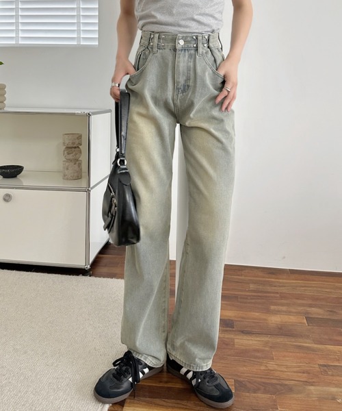 セール】【お気に入り数16万人突破!】ウエスト ホックで華奢見え！ハイ