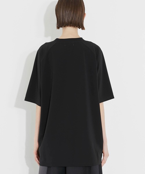 CITY TOKYO（シティトウキョウ）の「ウエストドロストオーバーTシャツ（Tシャツ/カットソー・レディース・ブラック/オフホワイト・FREE）」の19枚目の写真