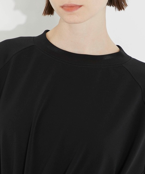 CITY TOKYO（シティトウキョウ）の「ウエストドロストオーバーTシャツ（Tシャツ/カットソー・レディース・ブラック/オフホワイト・FREE）」の20枚目の写真