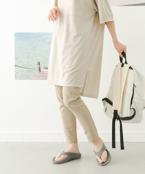 URBAN RESEARCH DOORS(アーバンリサーチドアーズ)の「add fabrics スリムイージーパンツ(その他パンツ・レディース・ベージュ/ブラック・SMALL/MEDIUM)」の5枚目の写真