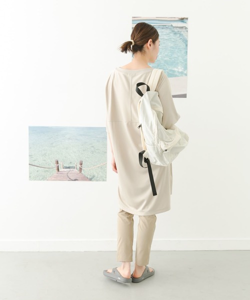 URBAN RESEARCH DOORS(アーバンリサーチドアーズ)の「add fabrics スリムイージーパンツ(その他パンツ・レディース・ベージュ/ブラック・SMALL/MEDIUM)」の12枚目の写真