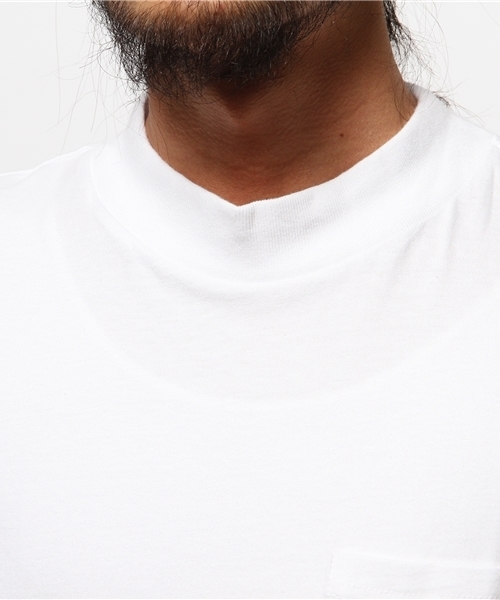 CIAOPANIC(チャオパニック)の「【Ciaopanic】 ハイネックポケTee(Tシャツ/カットソー・メンズ・ホワイト/その他19/ブラック・LARGE/MEDIUM)」の7枚目の写真